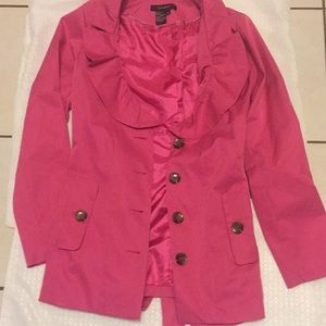 - Sandro rain coat size medium pink in excellent used condition Barbie core